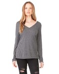 Ladies' Flowy Long Sleeve V-Neck