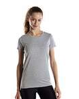 Ladies' 5.8 oz. Short-Sleeve Recover Yarn Crewneck