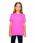 Youth Poly-Cotton Short-Sleeve Crewneck