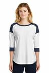 New Era  Ladies Heritage Blend 3/4-Sleeve Baseball Raglan Tee