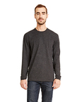 Unisex Sueded Long-Sleeve Crew