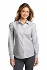 Port Authority  Ladies SuperPro  Oxford Stripe Shirt