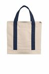 Port Authority Cotton Canvas Two-Tone Tote