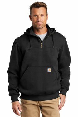 Carhartt  Rain Defender  Paxton Heavyweight Hooded Zip Mock Sweatshirt