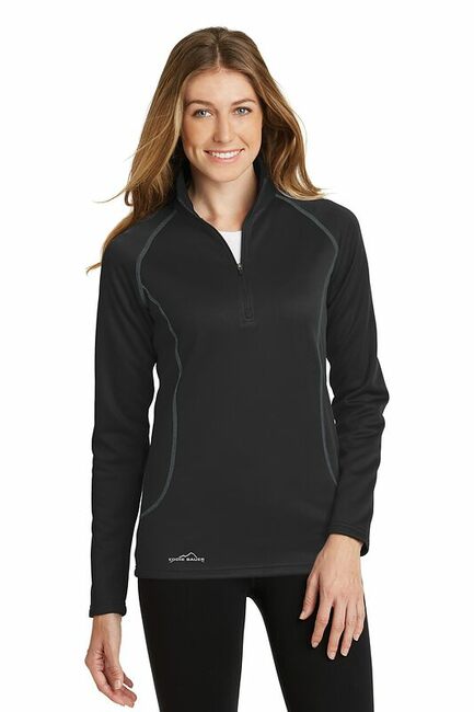 Eddie Bauer® Ladies Smooth Fleece Base Layer Full Zip – It's A