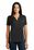 Sport-Tek Ladies Contrast PosiCharge Tough Polo | Black/ Heather Grey