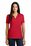 Sport-Tek Ladies Contrast PosiCharge Tough Polo | Deep Red/ Black