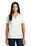 Sport-Tek Ladies Contrast PosiCharge Tough Polo | White/ Heather Grey