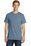 Port & Company Essential Pigment-Dyed Pocket Tee | Denim Blue