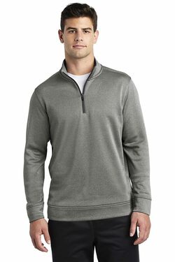 Sport-Tek  PosiCharge  Sport-Wick  Heather Fleece 1/4-Zip Pullover