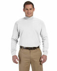 Sueded Cotton Jersey Mock Turtleneck